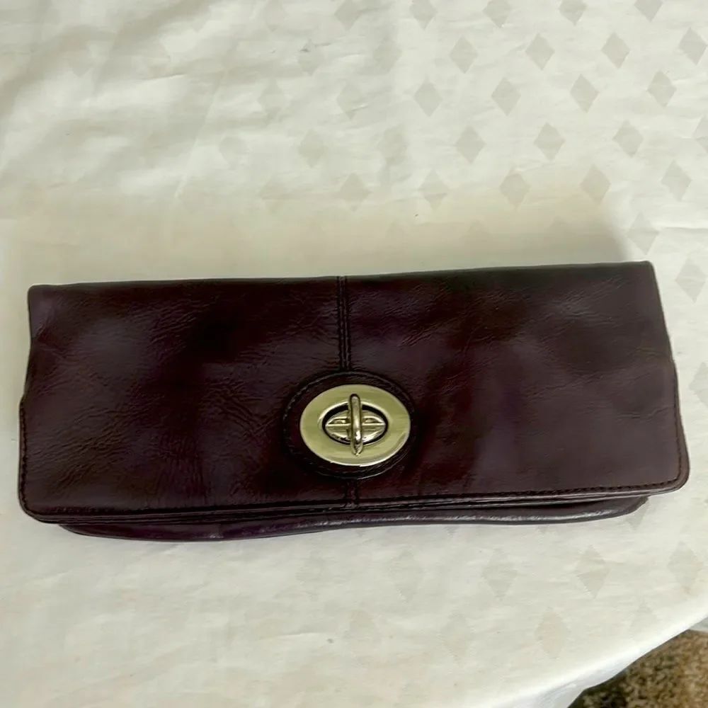 Danier Leather Plum  Clutch